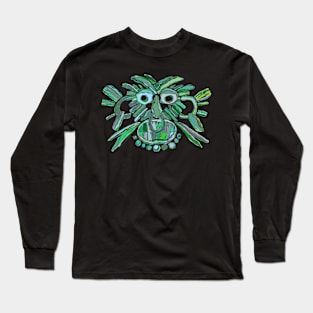 mask 2 green Long Sleeve T-Shirt